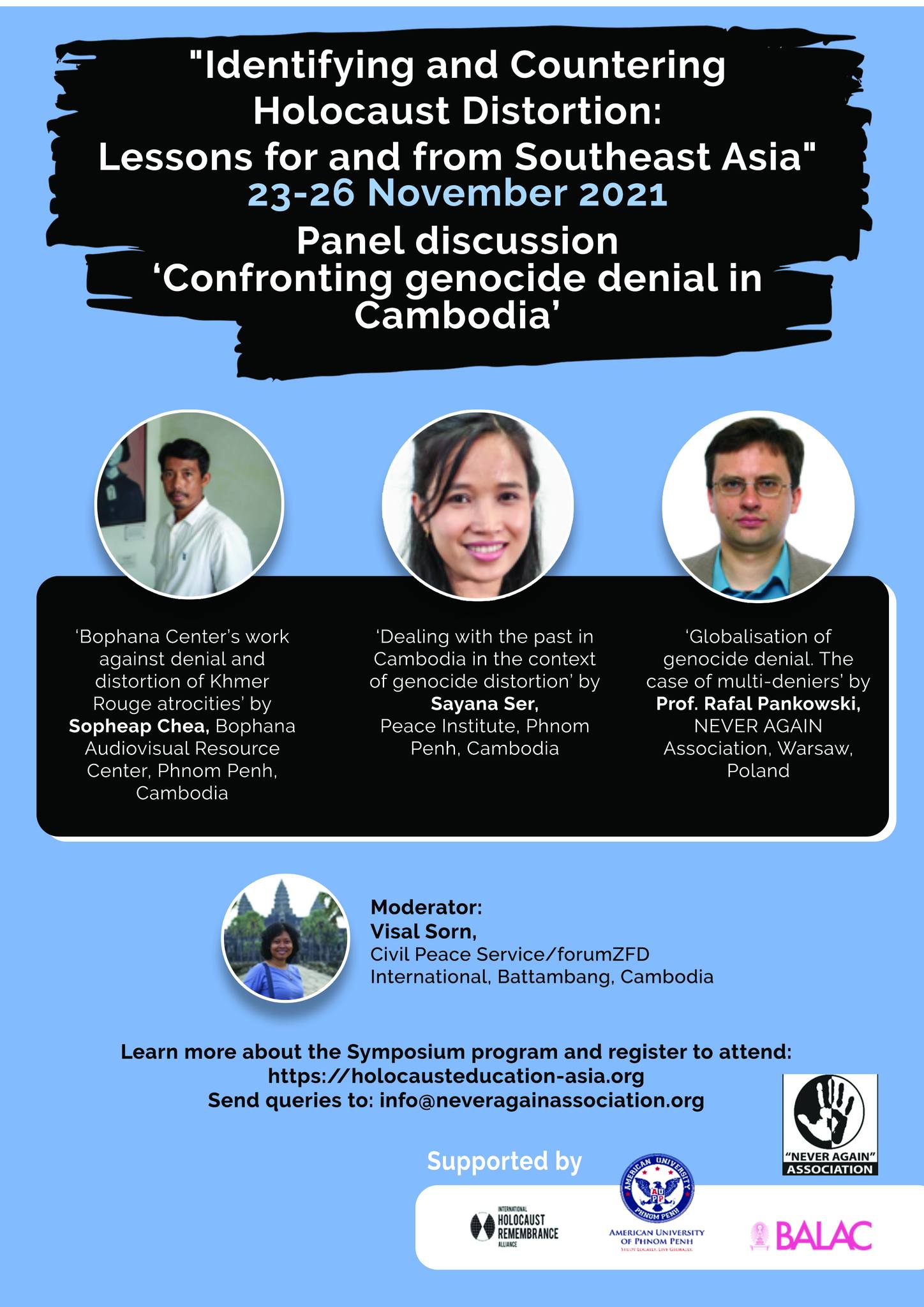 Symposium "Identifying and Countering Holocaust Distortion: Lessons for and from Southeast Asia" 23-26 November 2021